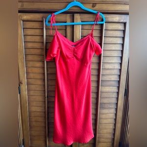 Express red dress size medium